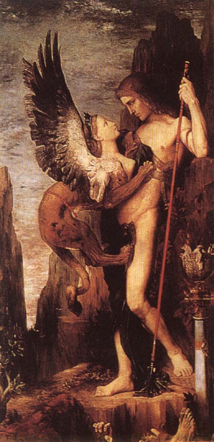 Gustave Moreau Ordipus and the Sphinx